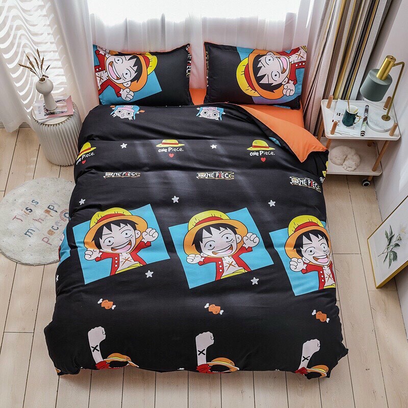 Bộ Chăn Ga Gối Cotton Poly Hải Tặc