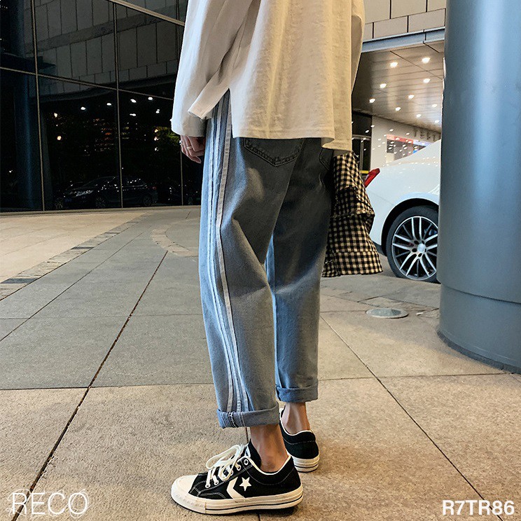 Quần jean nam Hàn Quốc cao cấp dáng rộng Trousers Loose R7TR86 Unisex