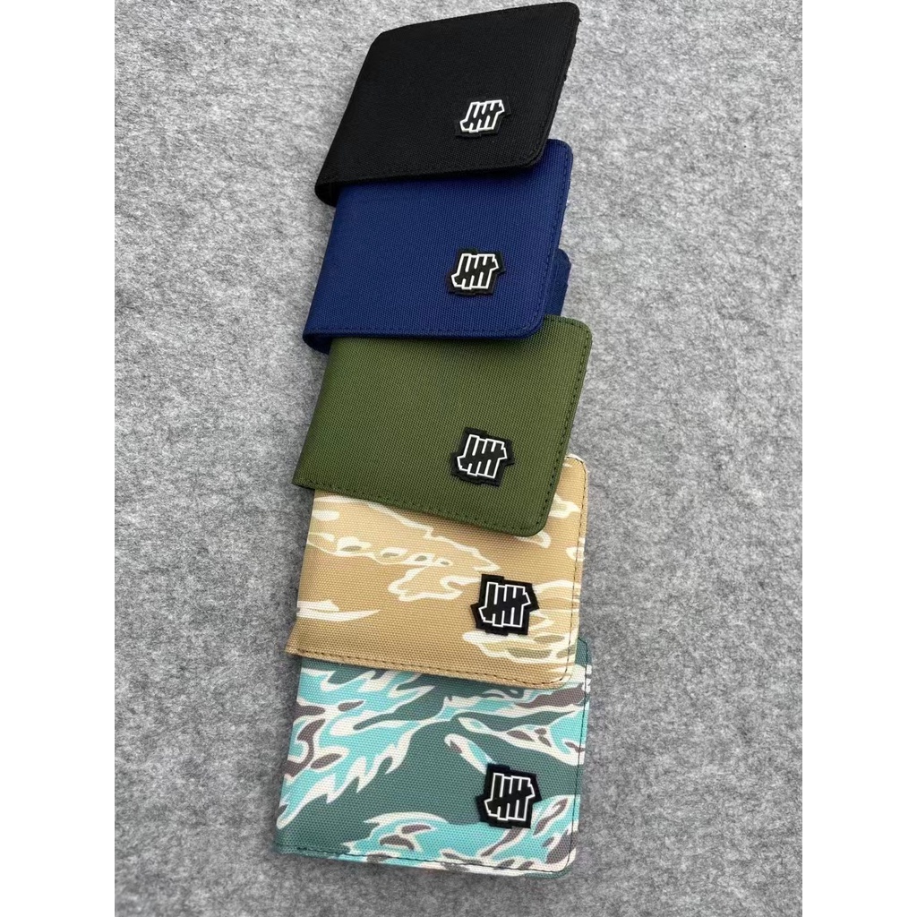 UNDEFEATED 2020 new canvas youth student folding wallet card bag trendy fashion