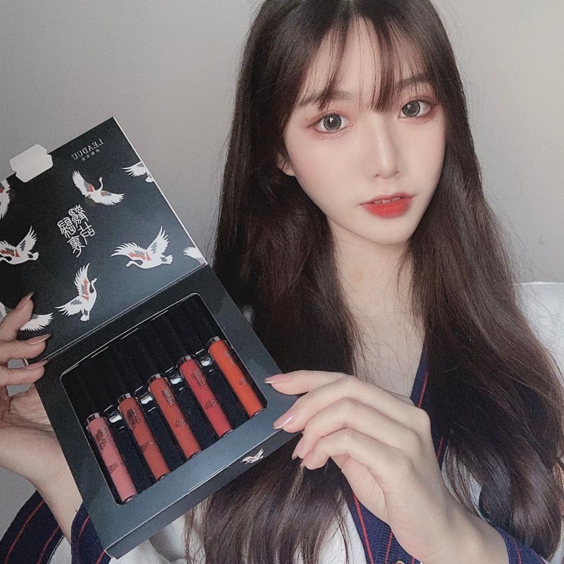 [Hàng mới về] Bộ 5 son môi dưỡng ẩm chống thấm nước lâu trôi thiết kế sang trọng | BigBuy360 - bigbuy360.vn