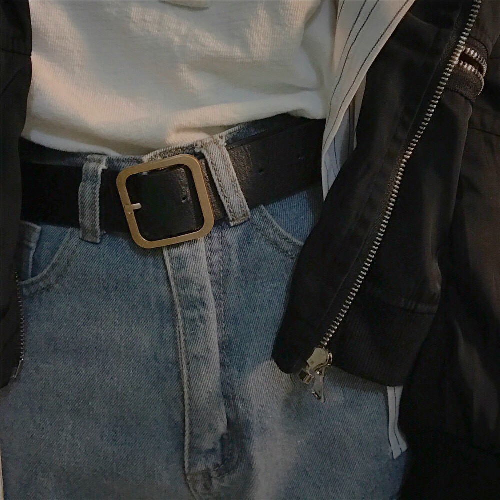 Thắt lưng da PU mặt khóa vuông DL2 Mayconner