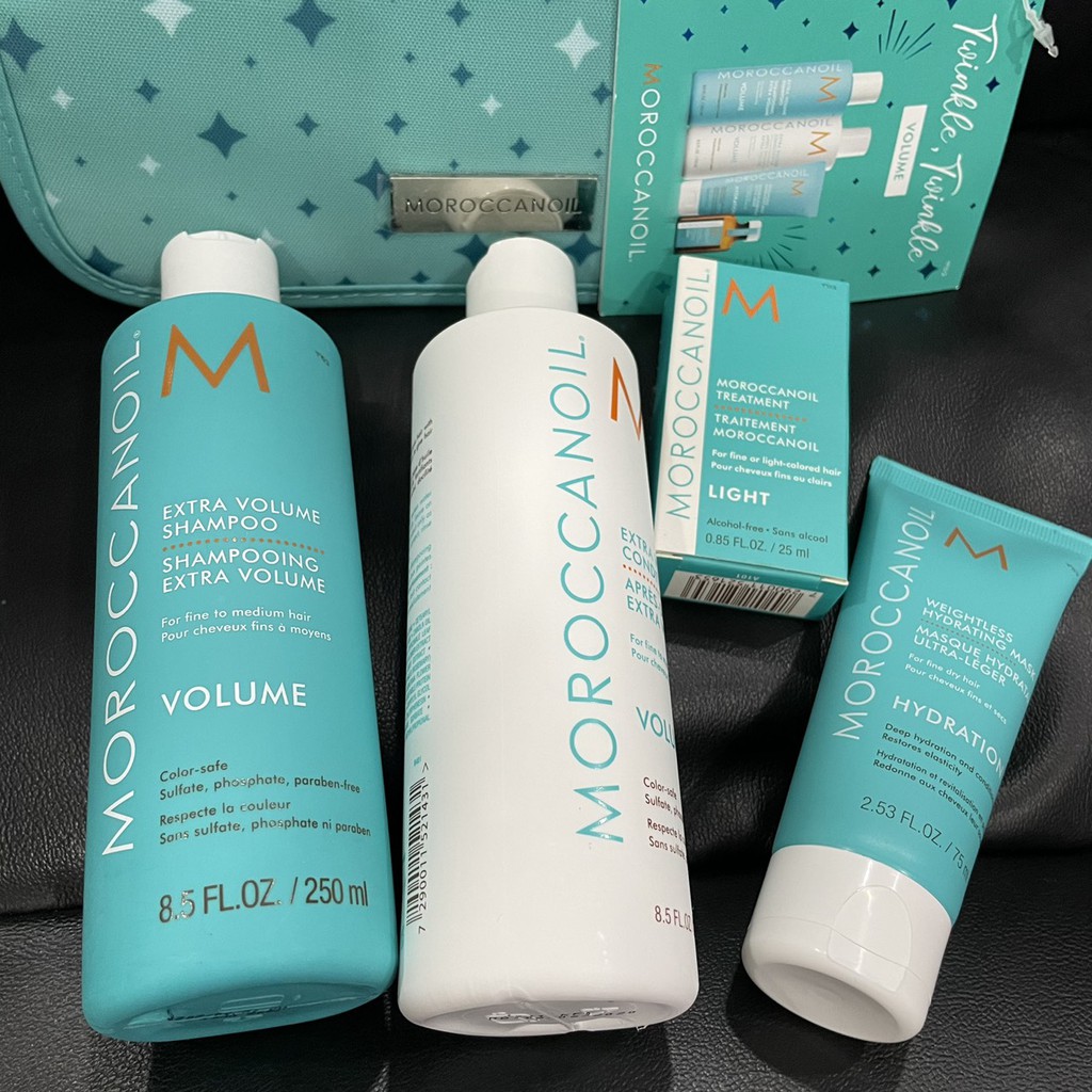 🌼Chính hãng 🌺 Set dầu gội xả dưỡng tăng phồng Moroccanoil Volume Mini Kit
