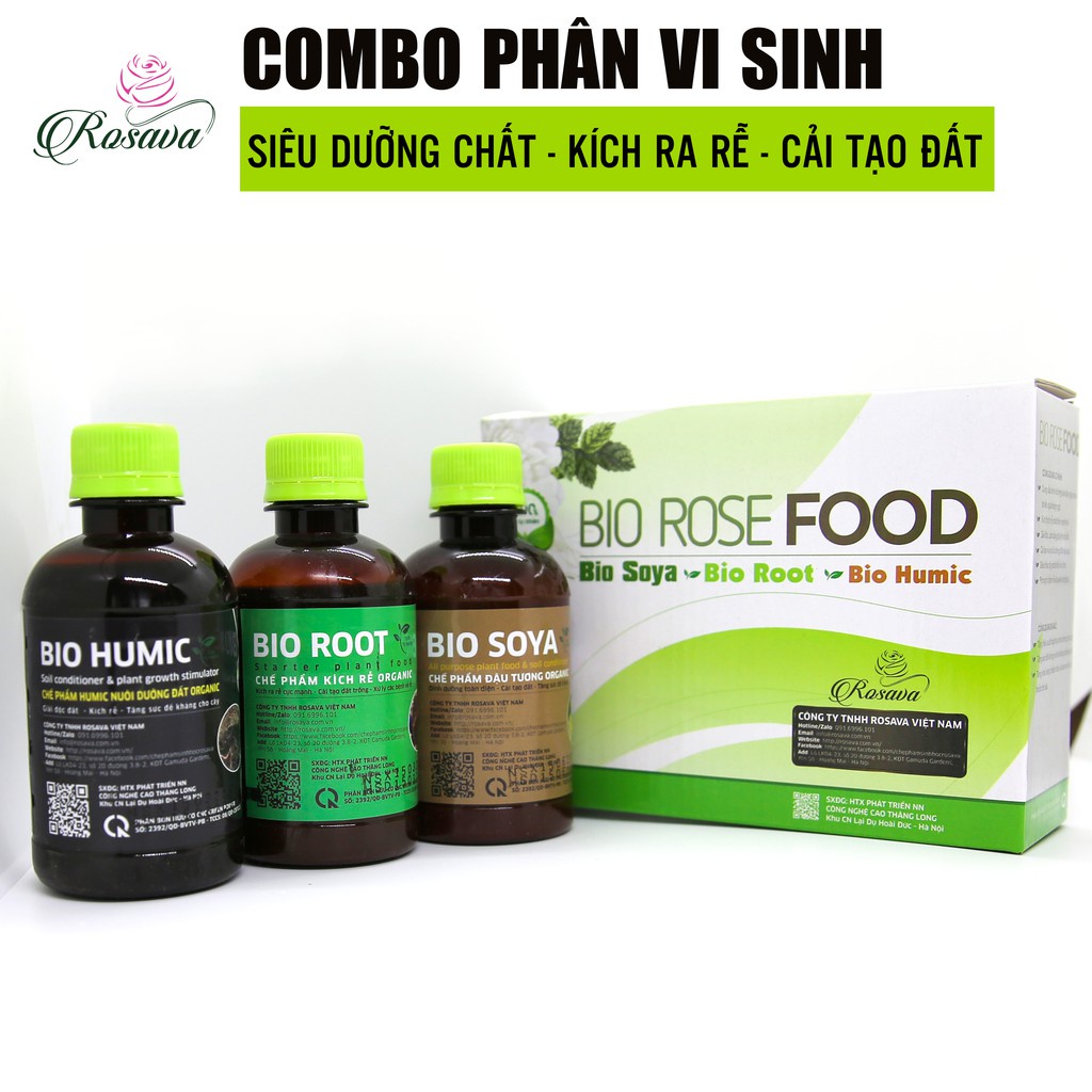 ◕♘Bộ phân bón cao cấp công nghệ Nhật Combo Rose Food nuôi cây hoa hồng, lan, ăn quả