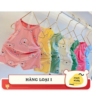 Bộ ba lỗ Minky Mom hoạ tiết gấu cho bé