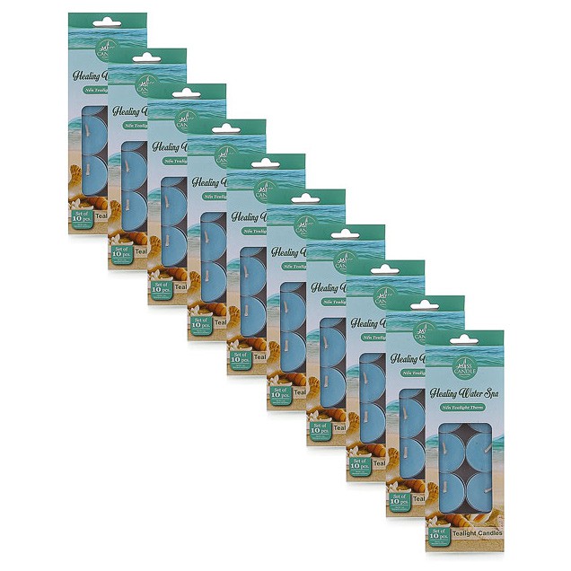 Combo 10 hộp nến tealight thơm Miss Candle FTRAMART MIC0147 Healing Water Spa (Hương gió biển)