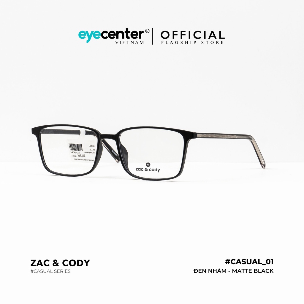 Gọng kính vuông nam nữ chính hãng C01S by Zac & Cody nhập khẩu Eye Center Vietnam