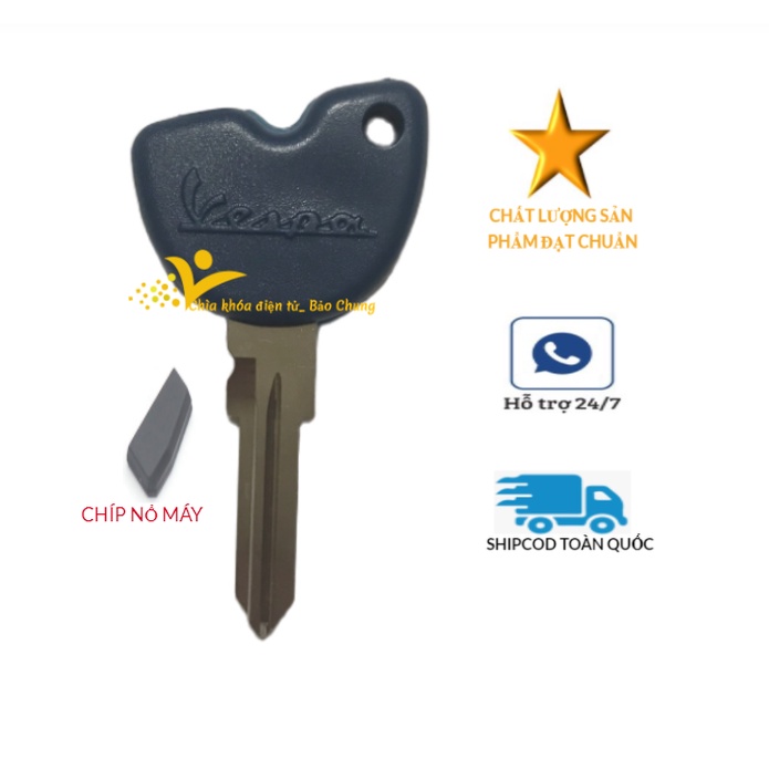 Phôi Chìa khóa xe máy Vespa, Liberty, Fly
