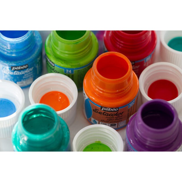 [ TÂM TÂM ]-Hũ Lẻ màu Vẽ Vải Pebeo Setacolor Opaco 45ml (nhắn tin cho shop chọn màu)