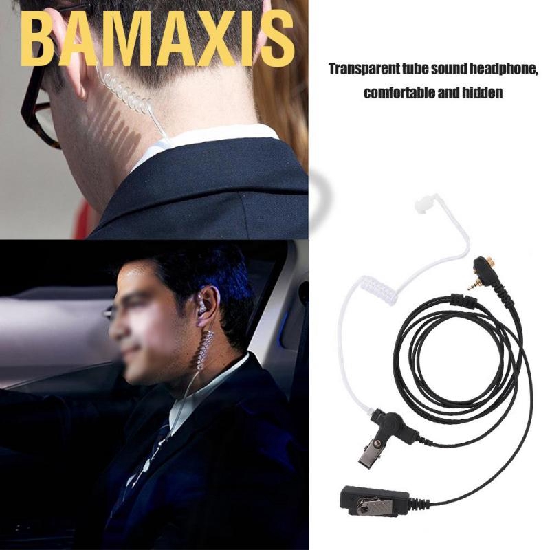 Bamaxis Air Tube Duct PTT Earpiece Headset for Motorola MTH600 MTH650 MTH800 MTH850