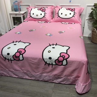 SET CHĂN GA GỐI COTTON 3D MÈO KITTY