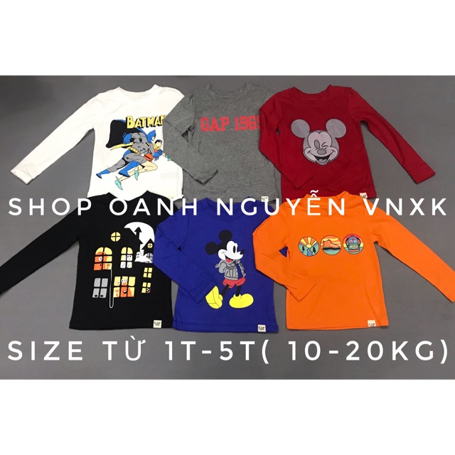 Áo tay dài babygap size nhí