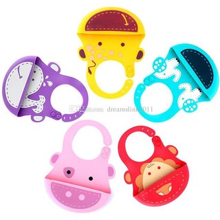 Yếm máng ăn dặm silicone Bavette