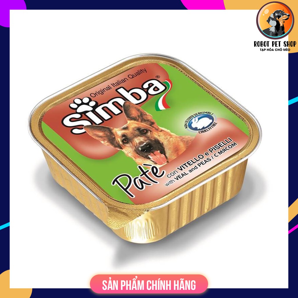 (150g) Pate cho chó Simba giá rẻ ROBOT PETSHOP