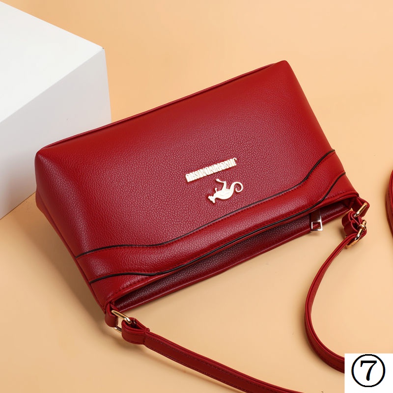 Túi Đeo Chéo Bằng Da Thật Thời Trang Mới 2022 Dành Cho Phụ Nữ Trung Niên