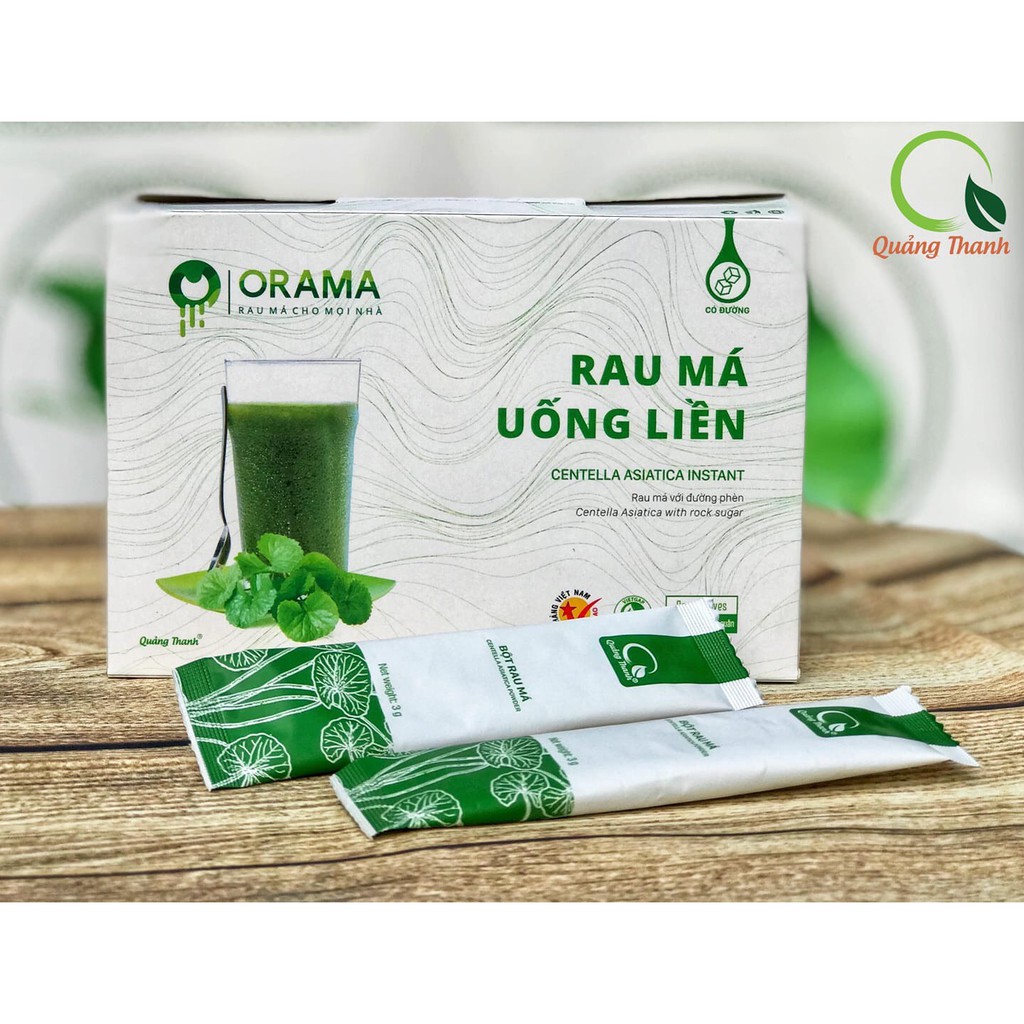 Bột Rau Má Sấy Lạnh Quảng Thanh - Hộp 45g (3g x 15 gói) - FoodMap