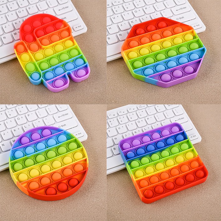 Đồ chơi pop it móc treo chìa khóa, pop it 12*20cm giá khuyến mãi