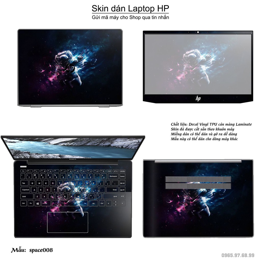 Skin dán Laptop HP in hình không gian _nhiều mẫu 2 (inbox mã máy cho Shop)