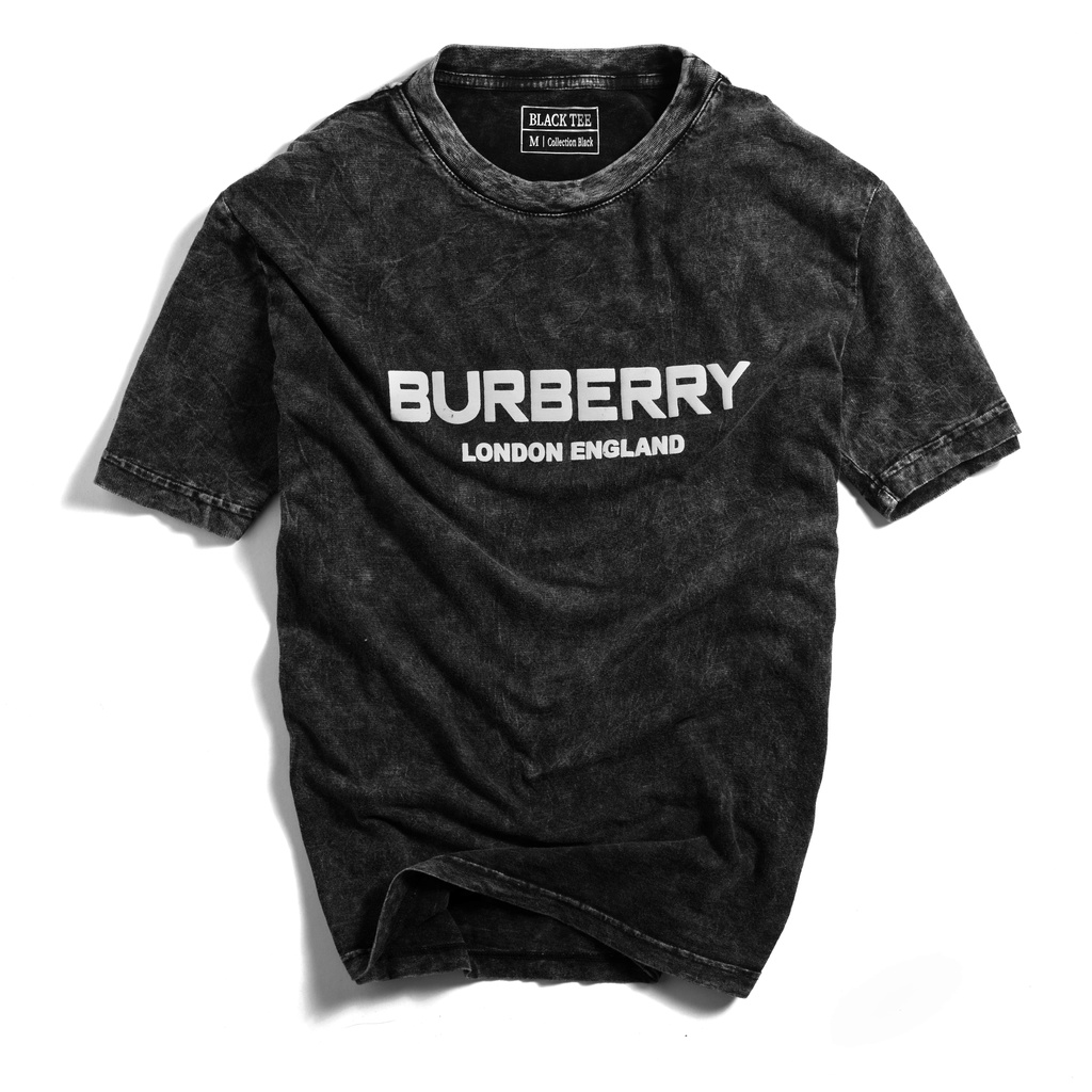 Áo thun Wash BLACK TEE xám tay ngắn cổ tròn vải cotton co giãn 4c dành nam nữ TSBLT0036
