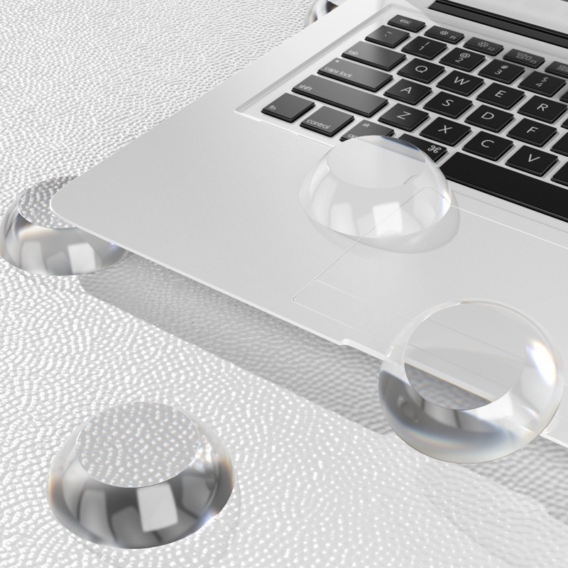 Set 6/50 miếng đệm silicone trong suốt chống trượt giảm tiếng ồn đa ứng dụng