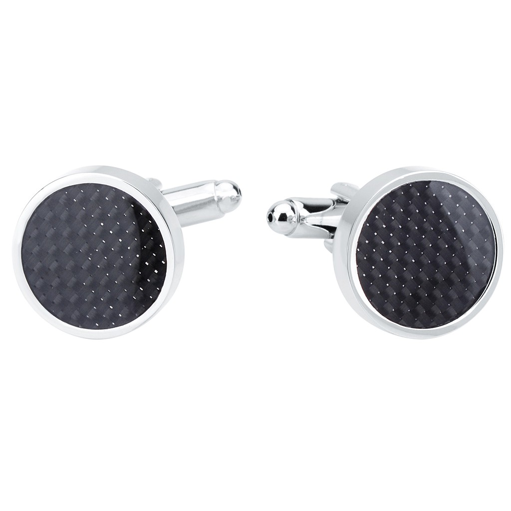 1 Cặp Khuy Măng Sét Tuxedo Tròn Màu Đen Thời Trang Công Sở Cho Nam Chiwanji2