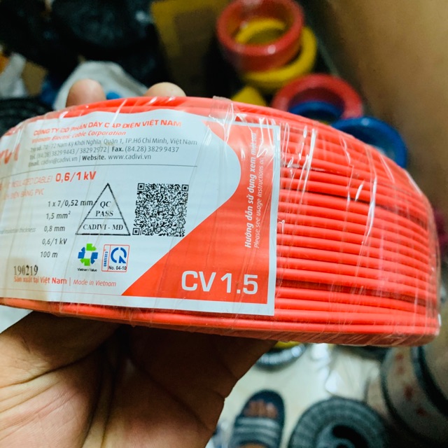 Dây cáp điện 1.5 Cadivi