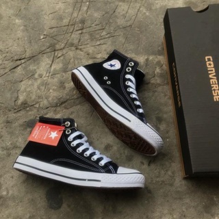 GIÀY C-V CLASSIC ĐEN CAO CỔ (Full box, tag)