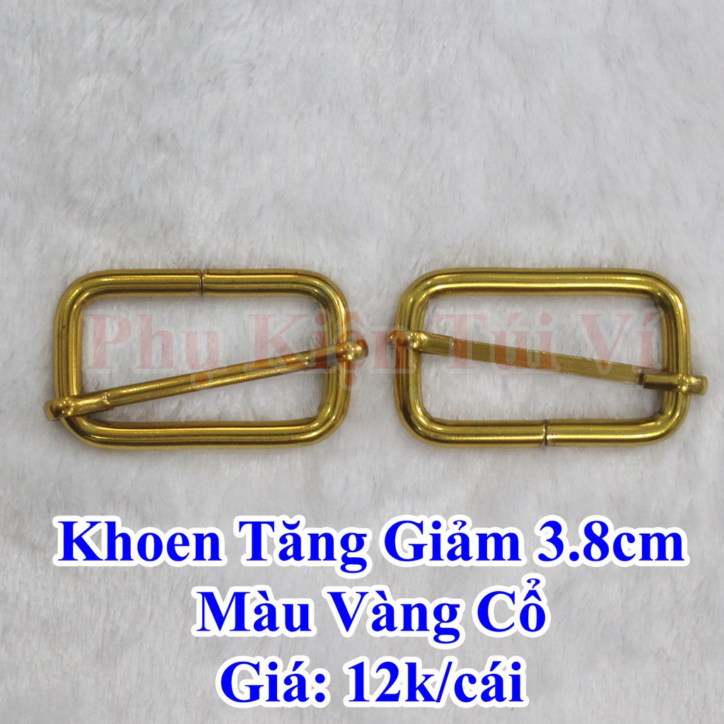 Khoen tăng giảm 3.8cm màu vàng cổ