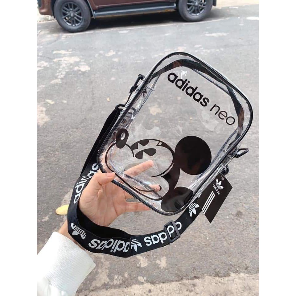 [SIÊU HOT] Túi đeo chéo  FREESHIP  Túi đeo chéo nam nữ trong suốt hình chuột Mickey cho ngày hè