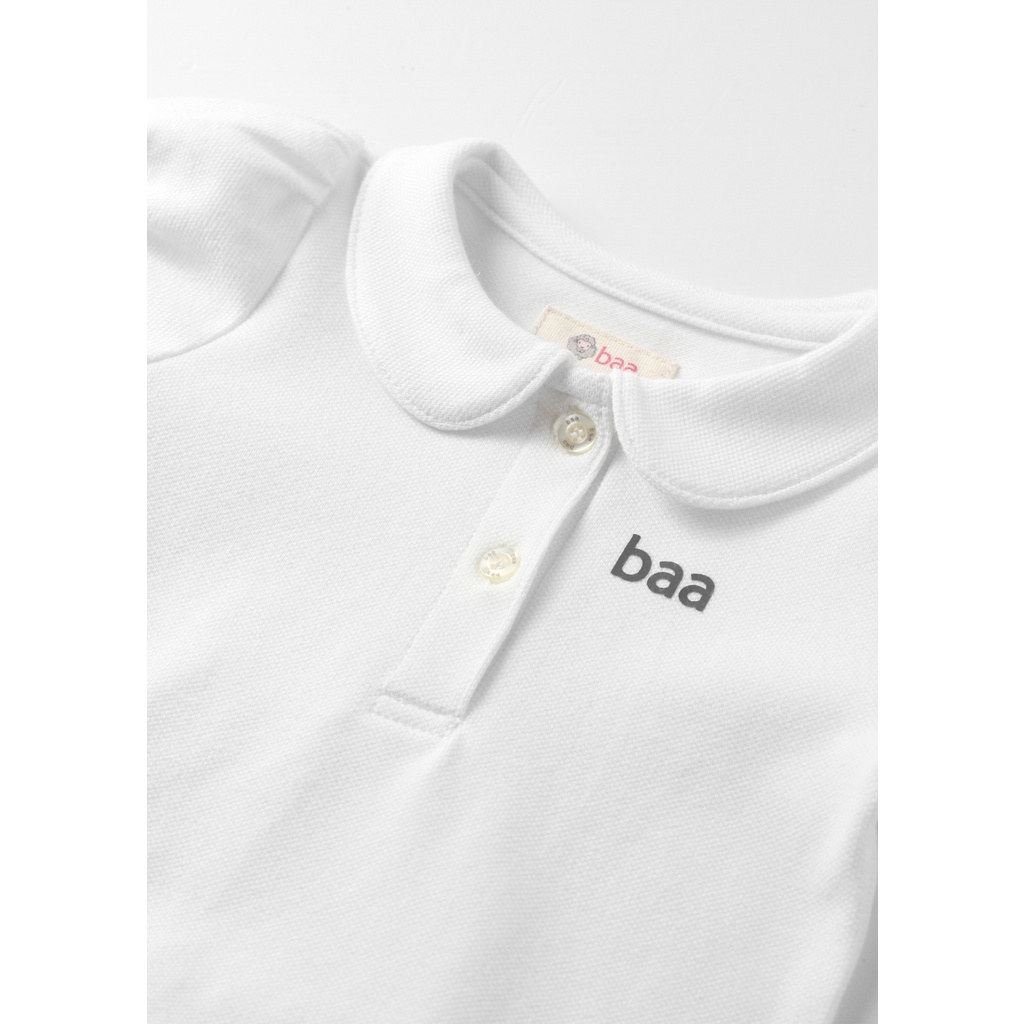 Đầm polo bé gái BAA BABY cổ sen in logo cho bé từ 1 - 7 tuổi - GT-AD09N