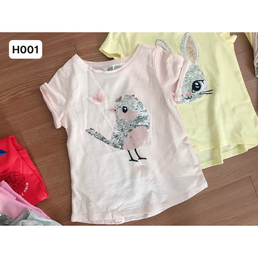 Áo phông H.M xk tay lật cườm