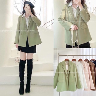Áo khoát blazer hàng quảng châu cao cấp : đen, be, xanh bơ, nâu tây, nâu choco(hàng có sẵn)