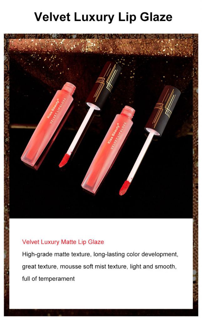 (Hàng Mới Về) Son Môi Kiss Beauty Kết Cấu Nhung Mịn Chống Thấm Nước Không Phai | BigBuy360 - bigbuy360.vn