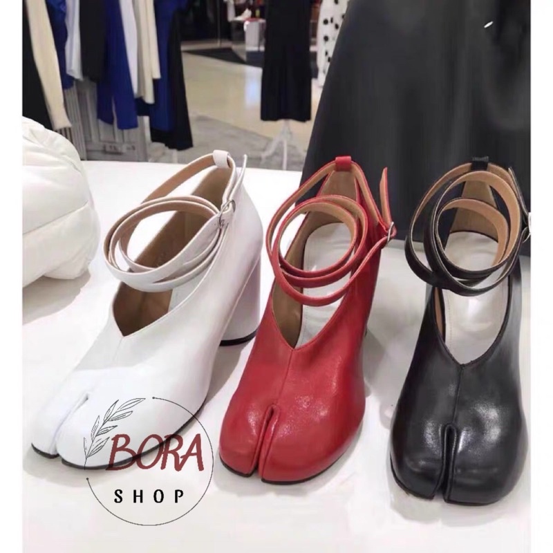 - Giày cao gót nữ xẻ móng lợn MAISON MARGIELA dây buộc order