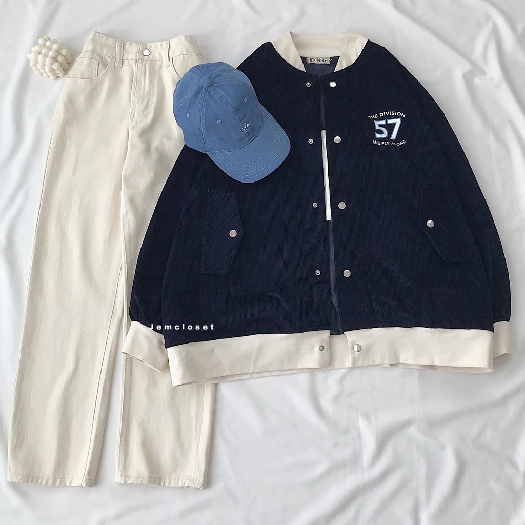 Quần Jeans Dài Baggy Nữ Màu Trắng JEMCLOSET Shina Thiết Kế Basic Form Vừa Phong Cách Trẻ Trung Năng Động Cực Hot - 2748