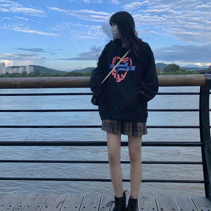 NRVP Áo Hoodie Dáng Rộng Thời Trang Hàn Quốc 2022 Dành Cho Nữ