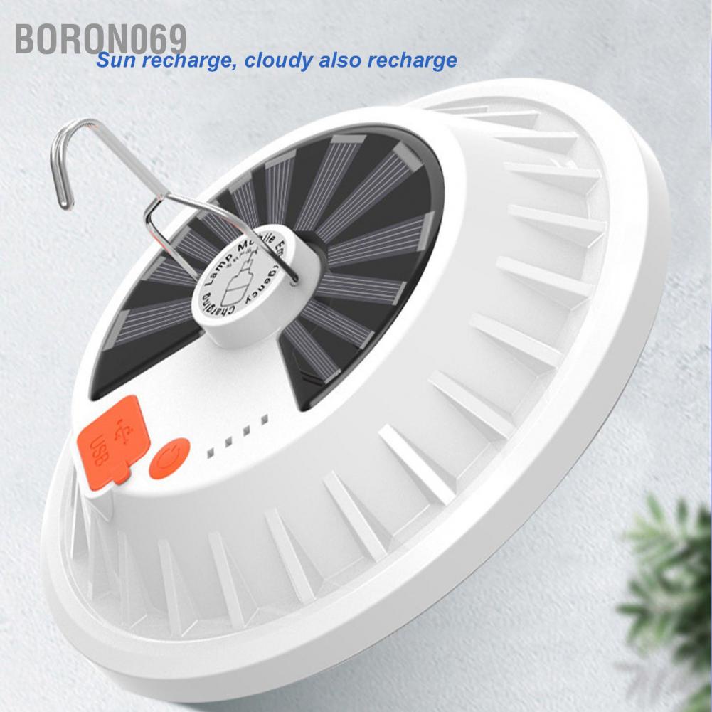 Boron069 Solar Emergency Light IP65 Waterproof 60 LEDs USB Rechargeable Camping for O