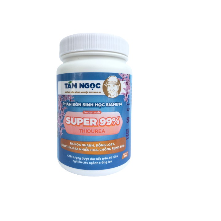 Phân bón vi lượng ra hoa nhanh đồng loạt siamb3 Super 99% Tám Ngọc lọ 100g