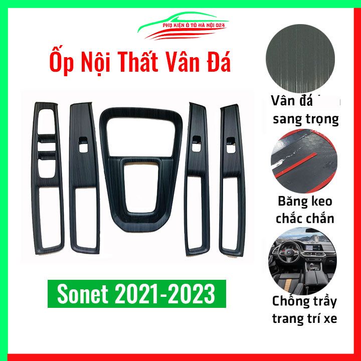 Bộ ốp nội thất Sonet 2021-2023 vân đá nhựa ABS trang trí làm đẹp nội thất ô tô