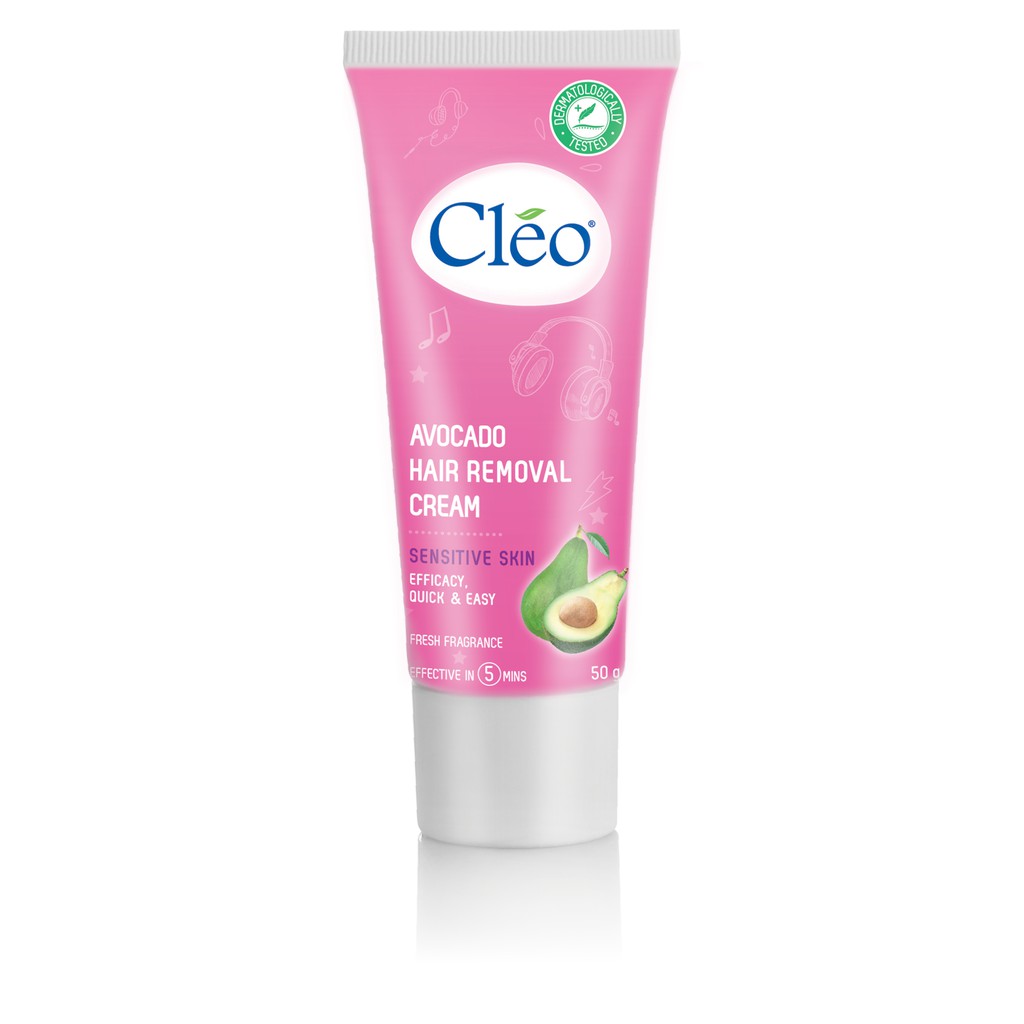 Kem Tẩy Lông Cho Da Nhạy Cảm Cleo Avocado Hair Removal Cream Sensitive Skin 25g/50g | BigBuy360 - bigbuy360.vn