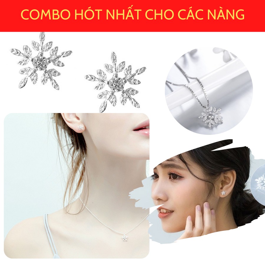 Dây chuyền bạc Bông Tuyết Trắng nhỏ nhắn xinh xắn sành điệu vòng cổ thời trang dành cho nữ AT2043A - Trang Sức 𝐀𝐍𝐓𝐀