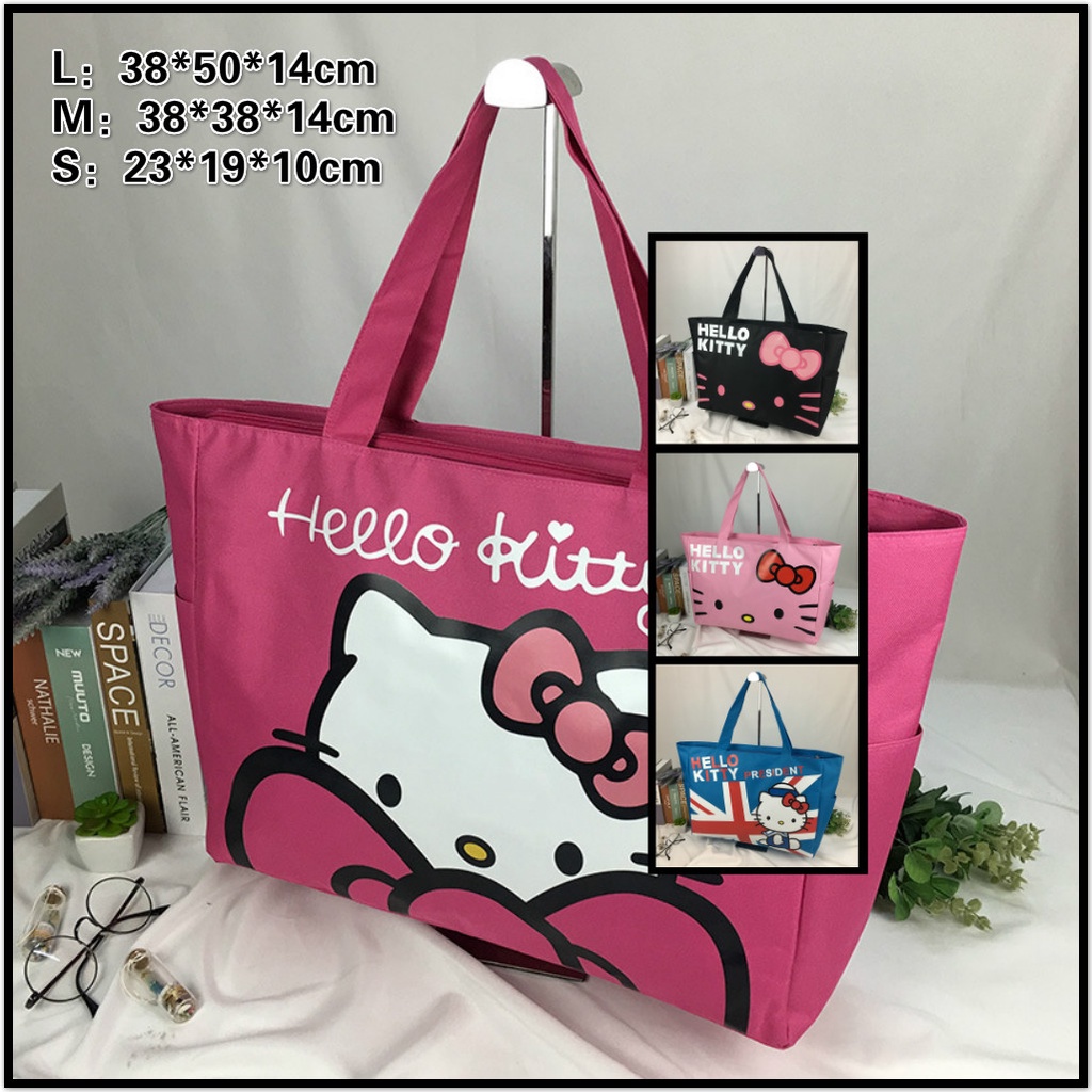 Túi vải Cỡ Lớn Họa Tiết Hello Kitty KN3301