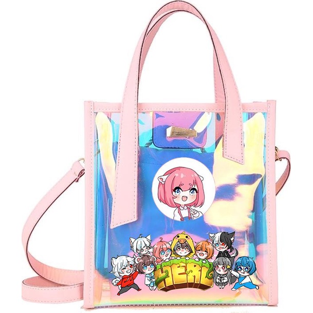 Túi xách hologram HERO TEAM ver TRÒN Simmy Phong cận Siro Mr Vịt Sammy Đào Timmy Kairon Timy Kamui đi chơi đi học M2