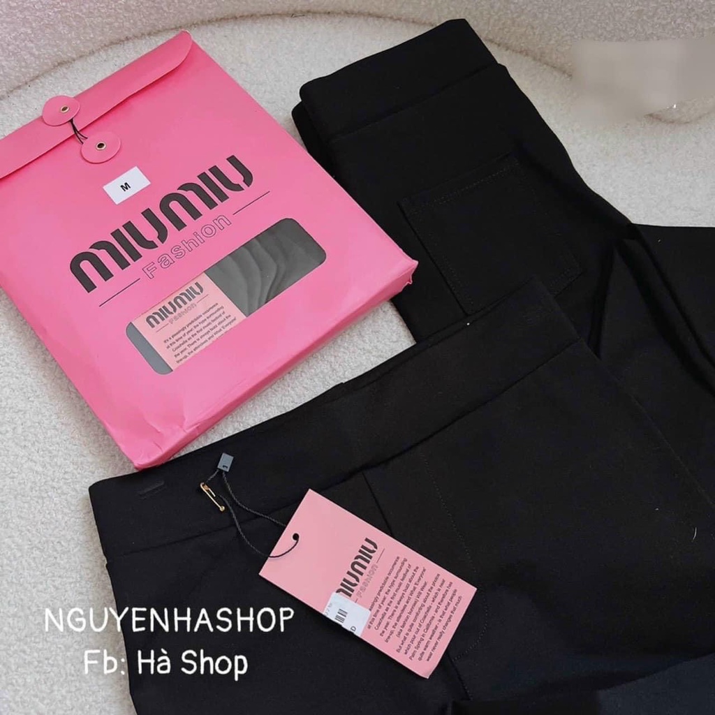 Quần legging nữ túi hồng miu miu tôn dáng hack chân chất umi cao cấp