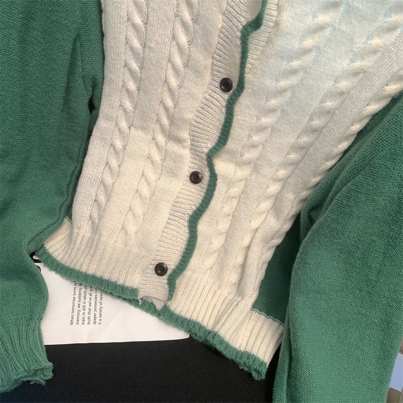 Áo Khoác Cardigan Dệt Kim Dài Tay Thiết Kế Mới Thời Trang Mùa Thu Dành Cho Nữ