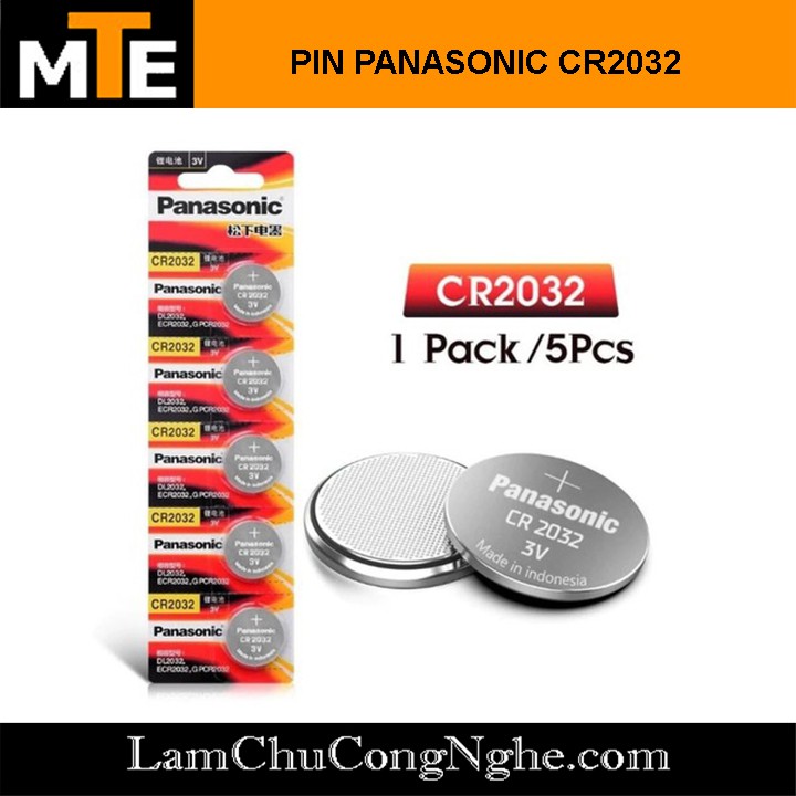 Pin cúc áo Cmos Panasonic CR2032 lithium 3V