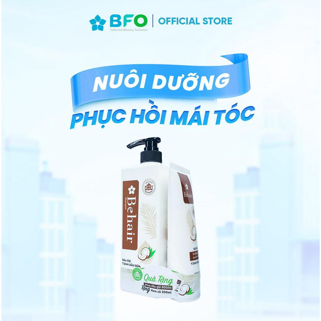 Combo Gội Xả BFO Tinh Dầu Dừa Tami Natural Cân Bằng Dưỡng Chất Giúp Kích Thích Mọc Tóc Nhanh Hơn 800ml