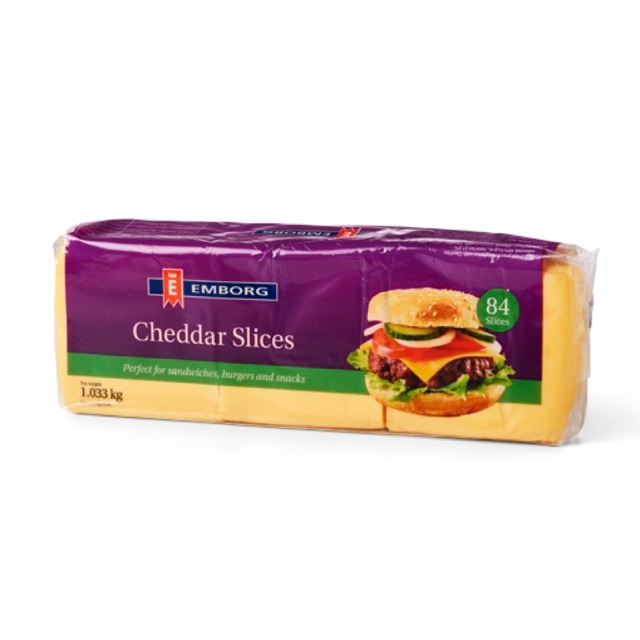 Pho Mai Lát Cheddar Emborg - gói 84 lát