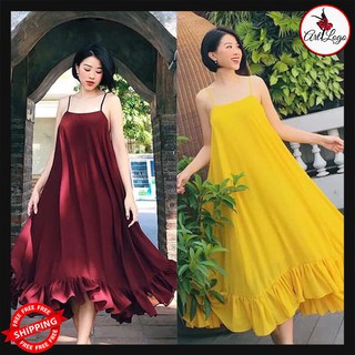 ĐẦM BẦU SAU SINH MAXI CHẤT CHIFFON KÈM VẢI LÓT TRONG M DƯỚI 60KG, L DƯỚI 70KG - "ĐẦM BẦU MAXI"
