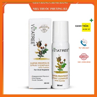 Xịt họng keo ong vitatree 25ml mẫu mới nhất 2023