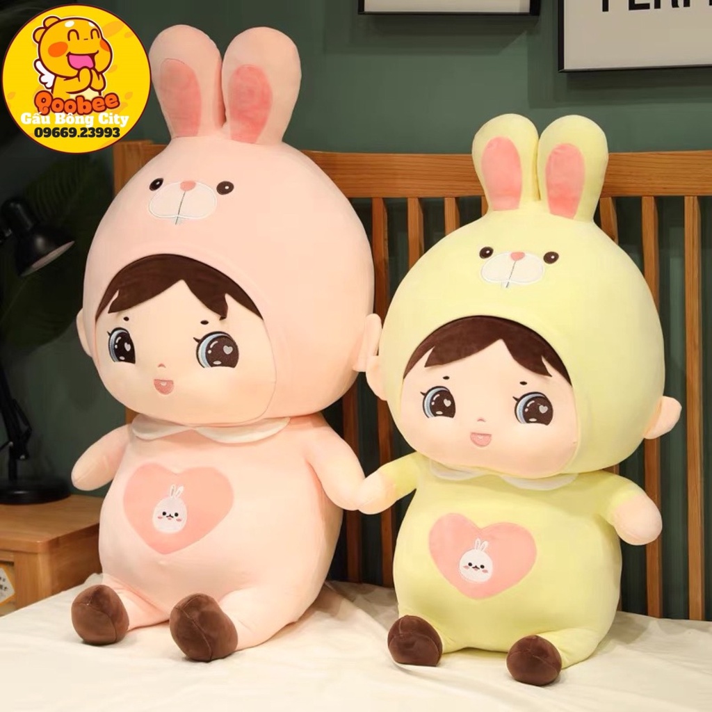 Gấu Bông Búp Bê Cosplay Thỏ Quà Tặng Cho Bé Cao Cấp Dễ Thương